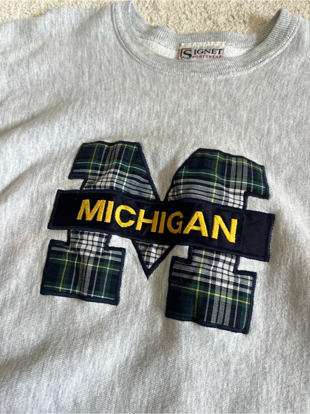 Vintage University of Michigan Crewneck Sweatshirt